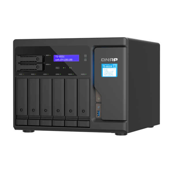 QNAP TS-855X-8G 6xSSD/HDD + 2xSSD NAS