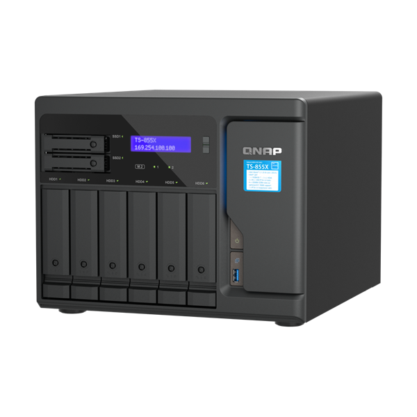 QNAP TS-855X-8G 6xSSD/HDD + 2xSSD NAS