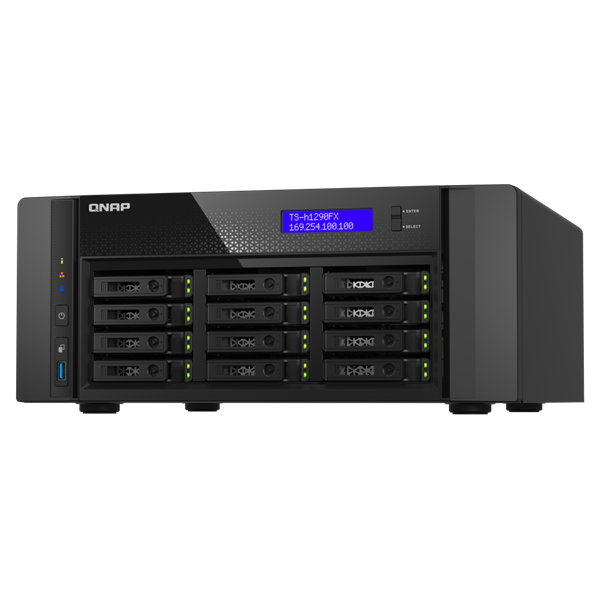 QNAP TS-h1290FX-7232P-64G 12xSSD/HDD ZFS NAS