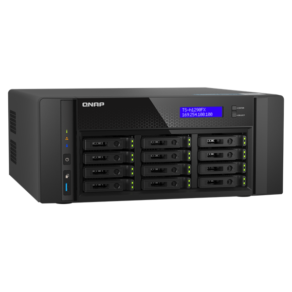 QNAP TS-h1290FX-7232P-64G 12xSSD/HDD ZFS NAS