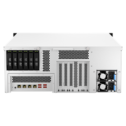 QNAP TS-h3087XU-RP-E2378-64G 30xSSD/HDD 4U rackbe szerelhető hibrid ZFS NAS