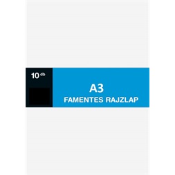 A3 120g famentes 10db/csomag rajzlap