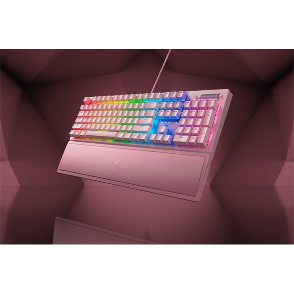 Razer BlackWidow V3 (Green Switch) US Quartz RGB gamer billentyűzet