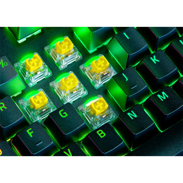 Razer BlackWidow V4 Pro US fekete (yellow switch) gamer billentyűzet