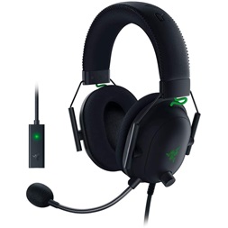 Razer Blackshark V2 gamer headset + USB-s mikrofon erősítő