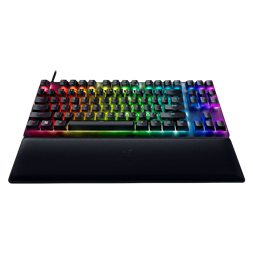 Razer Huntsman V2 Tenkeyless (Purple Switch) US RGB fekete gamer billentyűzet