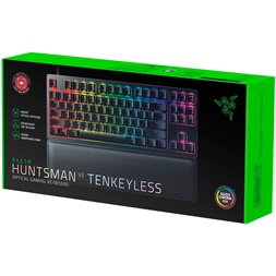 Razer Huntsman V2 Tenkeyless (Red Switch) US RGB fekete gamer billentyűzet