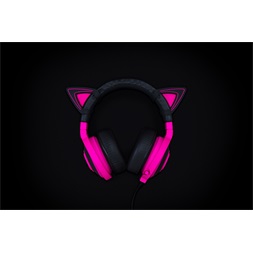 Razer Krakenhez neon lila cicafülek