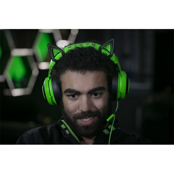 Razer Krakenhez zöld cicafülek