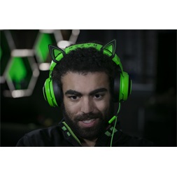 Razer Krakenhez zöld cicafülek