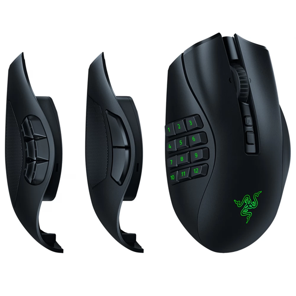 Razer Naga V2 Pro optikai USB  Bluetooth fekete vezeték nélküli gamer egér