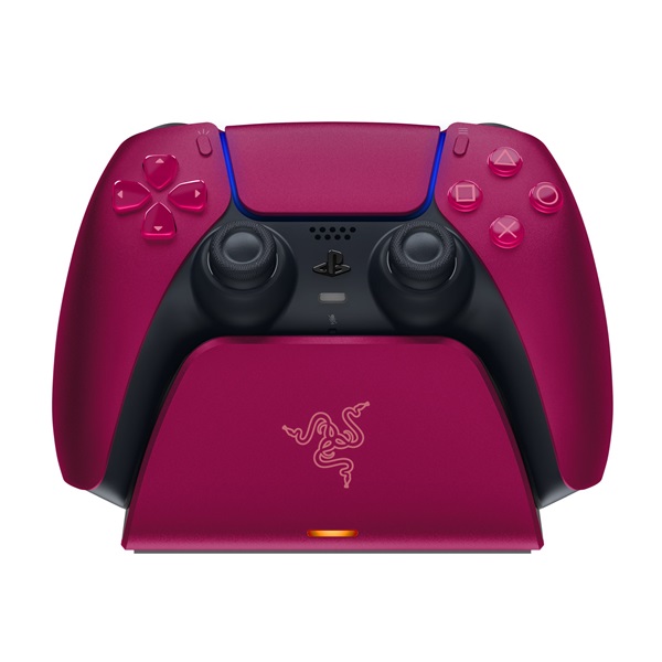 Razer PS5 kontrollerhez piros (Cosmic Red) Univerzális kontroller gyorstöltő