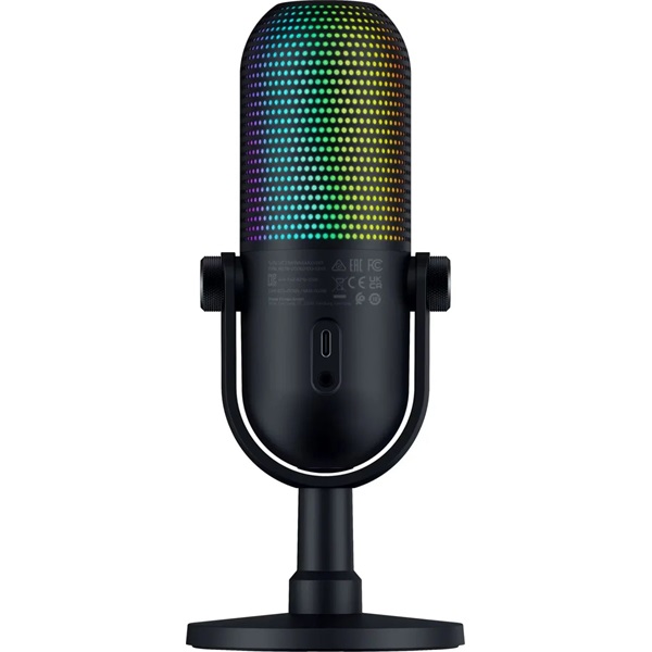 Razer Seiren V3 Chroma fekete gamer mikrofon