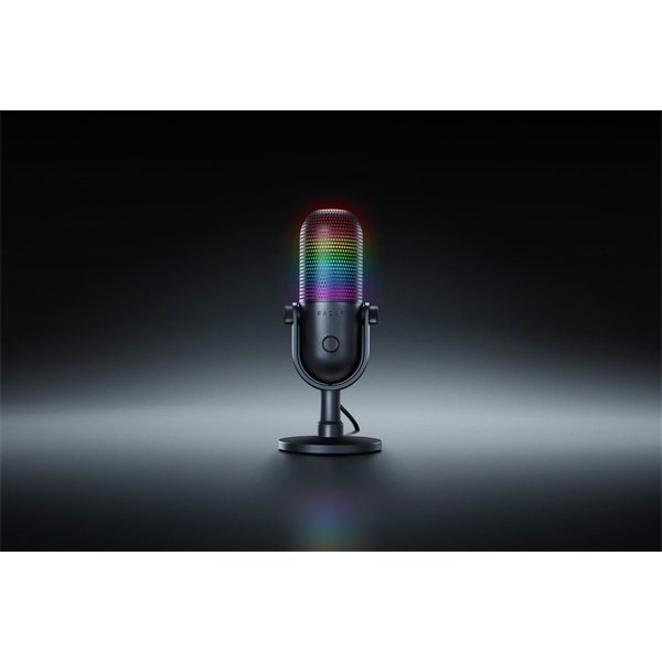 Razer Seiren V3 Chroma fekete gamer mikrofon