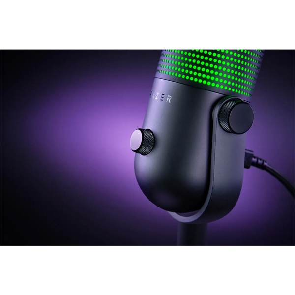 Razer Seiren V3 Chroma fekete gamer mikrofon