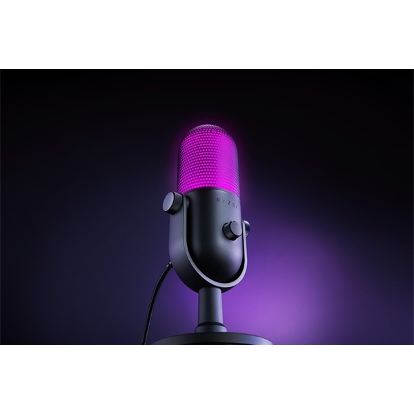 Razer Seiren V3 Chroma fekete gamer mikrofon