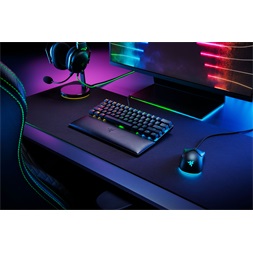 Razer fekete ergonómikus csuklótámasz mini billentyűzethez