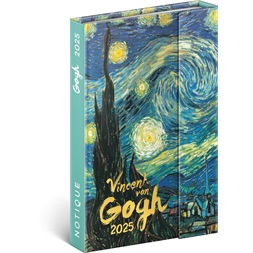 Realsystem 2025 5412 Vincent van Gogh B6 mágneses zsebnaptár