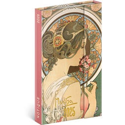 Realsystem 2025 Alphonse Mucha 5412-AM B6 mágneses zsebnaptár