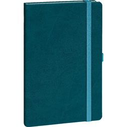 Realsystem Vivella 13 × 21 cm Teal pontozott notesz