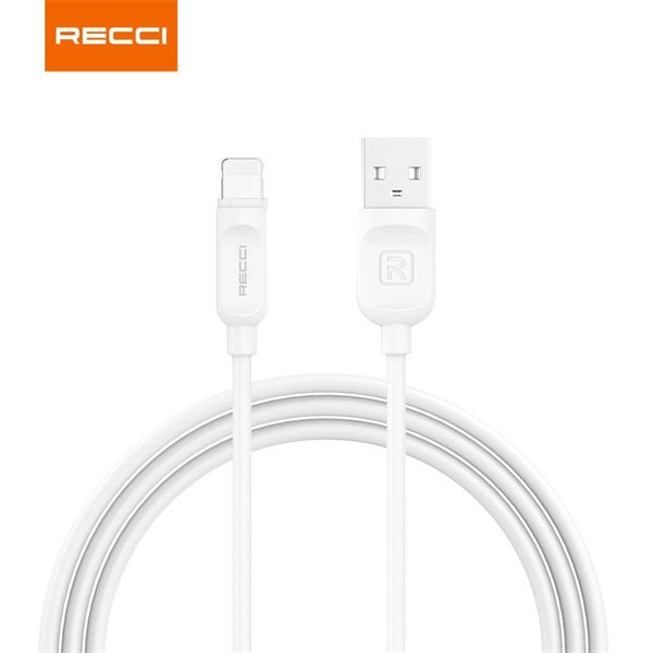 Recci RCL-P100W 1m Lightning - USB fehér adat- és töltőkábel