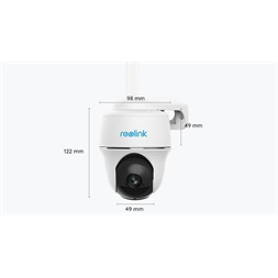 Reolink GO G430 /5MP/H265/95°/IR10m/4G/akkumulátoros IP PT dómkamera + napelemes töltő