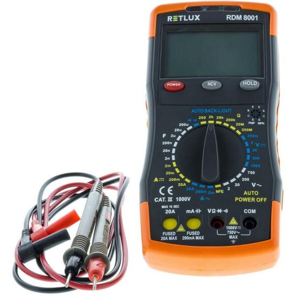 Retlux RDM 8001 digitális multiméter