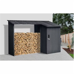 Riwall RMWS 3x9 Anthracite - tűzifatároló fészerrel 2,7 x 1,6 m (antracit)