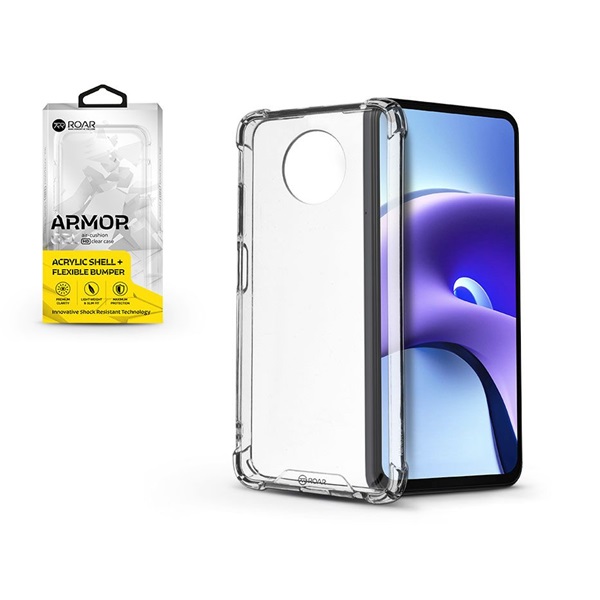 Roar KC0696 Roar Armor Xiaomi Redmi NOTE 9T átlátszó ütésálló szilikon védőtok