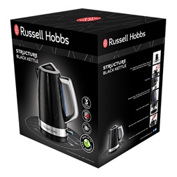 Russell Hobbs 28081-70/RH Structure 1,7L-es fekete vízforraló