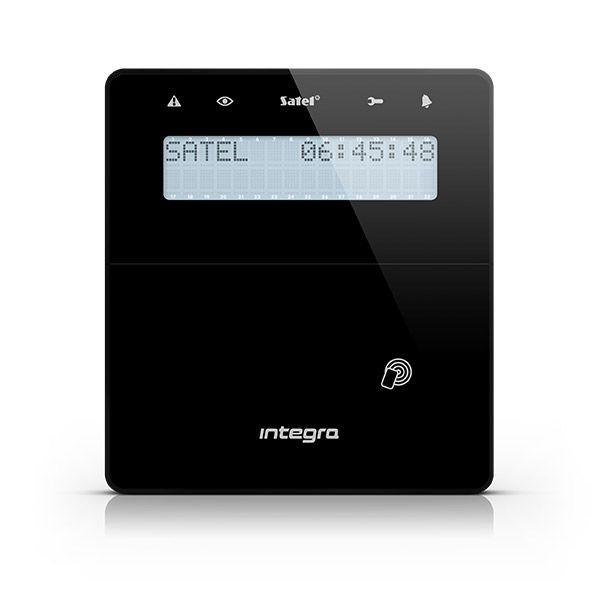 SATEL INTKLFRB beépített 125 kHz-s kártyaolvasóval/INTEGRA LCD kezelő