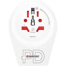 SKROSS 1.500290 World to Europe C20PD - gyorstöltő csatlakozó átalakító európába utazóknak