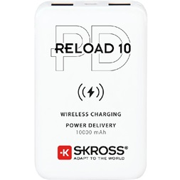 SKROSS Reload10 10000mAh USB/ wireless töltéssel power bank