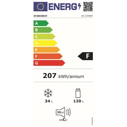 STARCREST SC-154WH alulfagyasztós hűtőszekrény