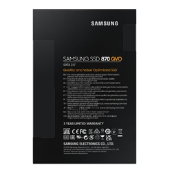 Samsung 1000GB SATA3 2,5" 870 QVO (MZ-77Q1T0BW) SSD