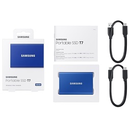 Samsung 1000GB USB 3.2 (MU-PC1T0H/WW) kék T7 külső SSD