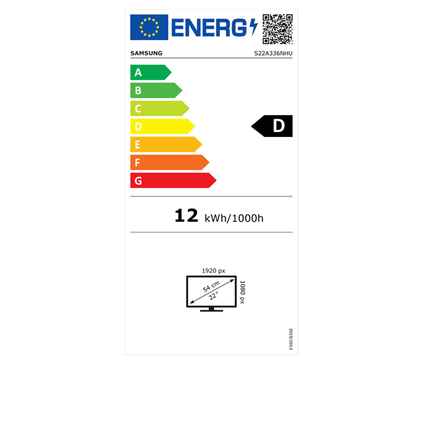 Samsung 22" LS22A336NHUXEN FHD HDMI monitor