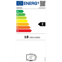 Samsung 23,5" C24F390FHR LED HDMI ívelt kijelzős monitor