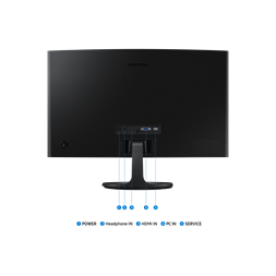 Samsung 24" LS24D360GAUXEN Essential S3 S36C FHD VA VGA/HDMI ívelt monitor