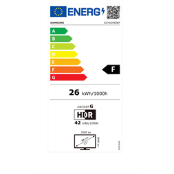 Samsung 27" LS27AG550EPXEN QHD 165Hz HDMI/DP HDR10 ívelt kijelzős gamer monitor