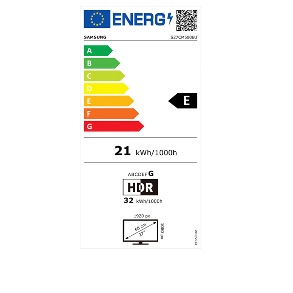 Samsung 27" LS27CM500EUXDU FHD HDMI Smart monitor