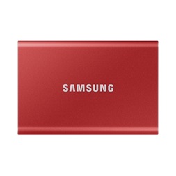 Samsung 500GB USB 3.2 (MU-PC500R/WW) piros T7 külső SSD