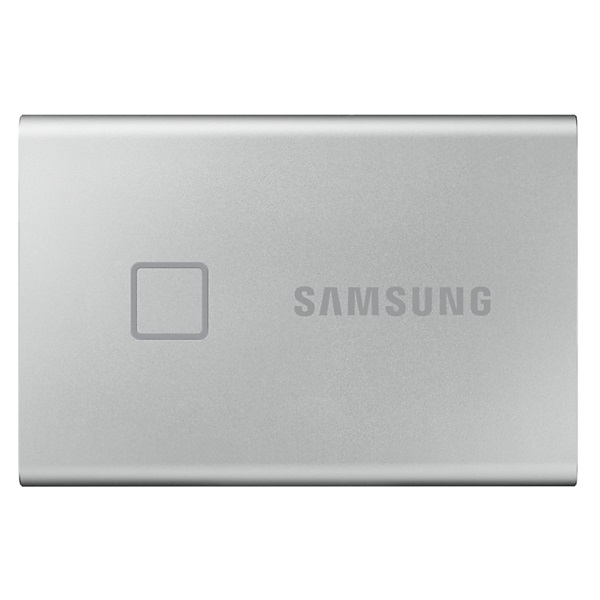 Samsung 500GB USB 3.2 (MU-PC500S/WW) ezüst ujjlenyomatolvasós T7 Touch külső SSD