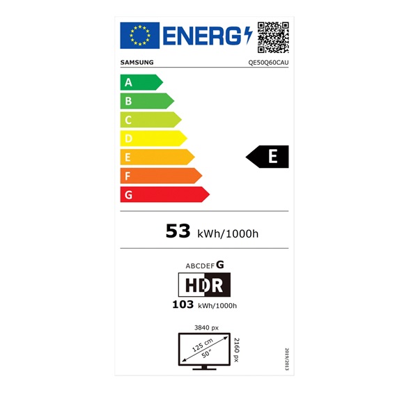 Samsung 50" QE50Q60CAUXXH 4K UHD Smart QLED TV