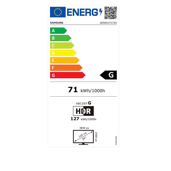 Samsung 50" UE50CU7172UXXH 4K UHD Smart LED TV