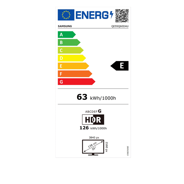 Samsung 55" QE55Q60DAUXXH 4K UHD Smart QLED TV