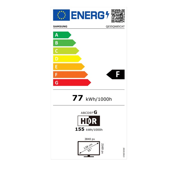 Samsung 55" QE55QN85CATXXH 4K UHD Smart Neo QLED TV