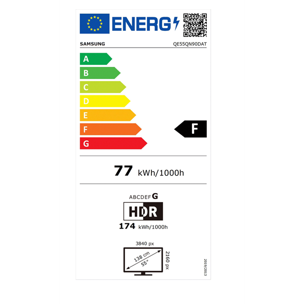 Samsung 55" QE55QN90DATXXH 4K UHD Smart NeoQLED TV