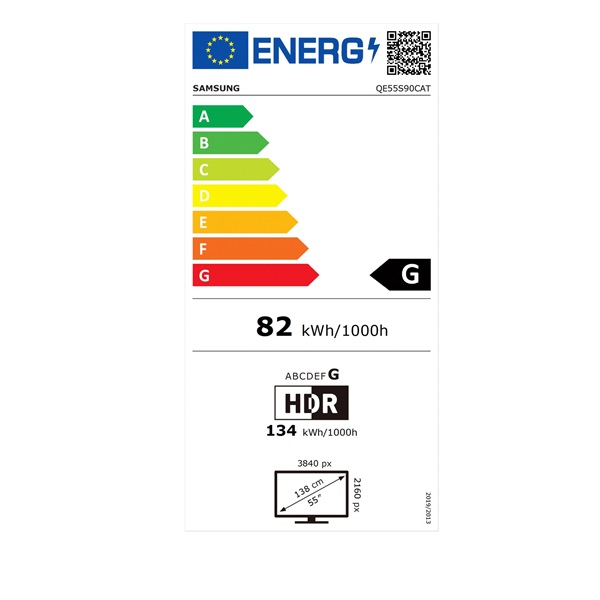 Samsung 55" QE55S90CATXXH 4K UHD Smart OLED TV