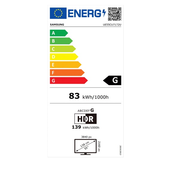 Samsung 55" UE55CU7172UXXH 4K UHD Smart LED TV